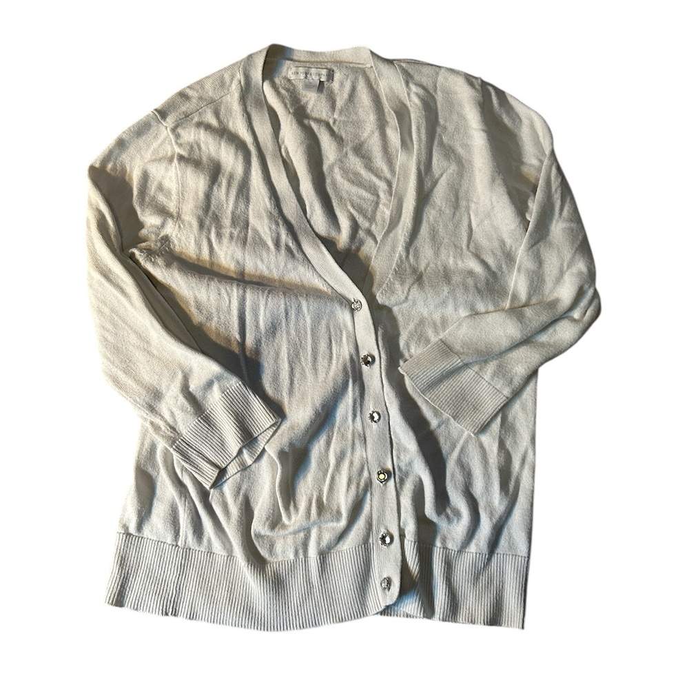 Cream Button-Up Cardigan